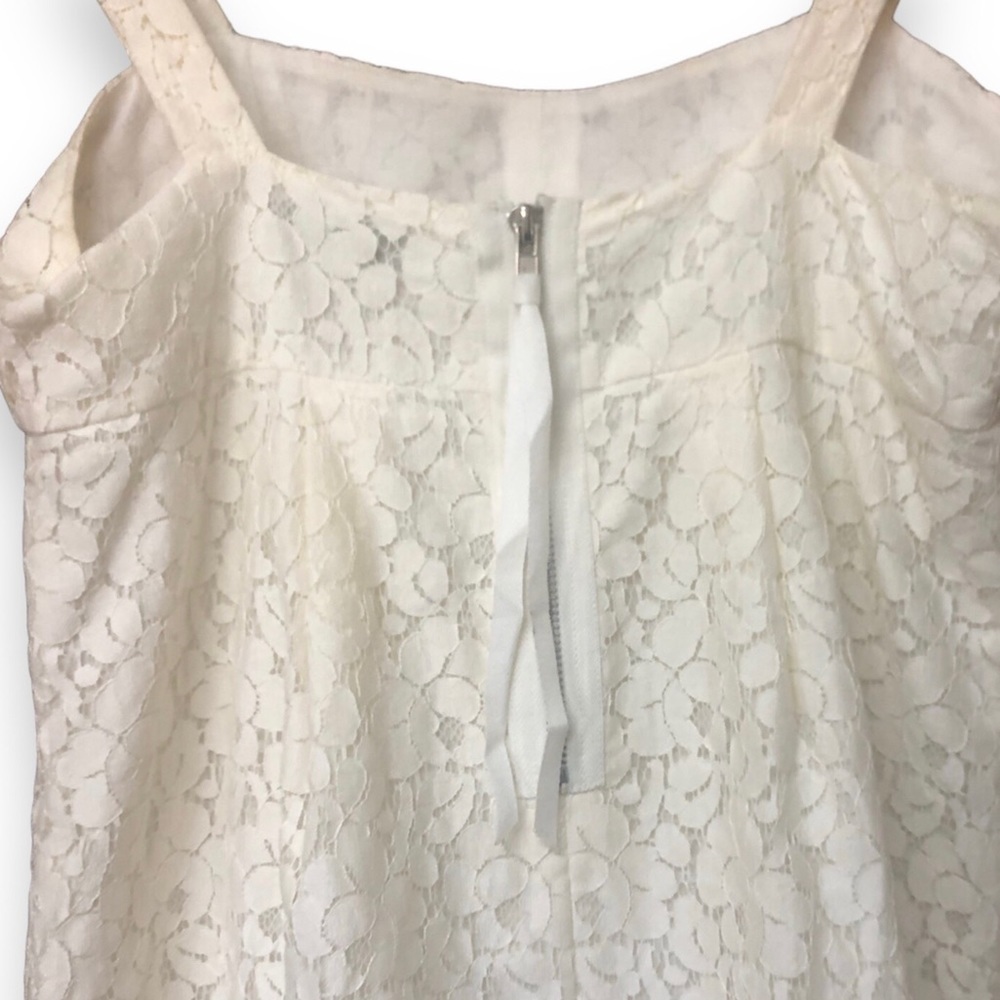 Ivory Lace Zip Back Halter Top Small Twenty One - Picture 2 of 7